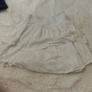 Hollister XS white skirt